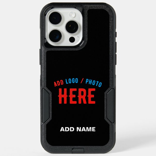 STYLISH MODERN CUSTOMIZABLE BLACK VERIFIED BRANDED iPhone 15 PRO MAX CASE (Back)