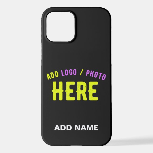 STYLISH MODERN CUSTOMIZABLE BLACK VERIFIED BRANDED iPhone CASE (Back)