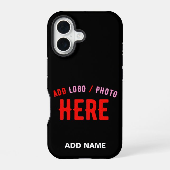 STYLISH MODERN CUSTOMIZABLE BLACK VERIFIED BRANDED iPhone CASE (Back)