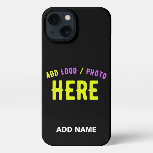 STYLISH MODERN CUSTOMIZABLE BLACK VERIFIED BRANDED iPhone CASE (Back)