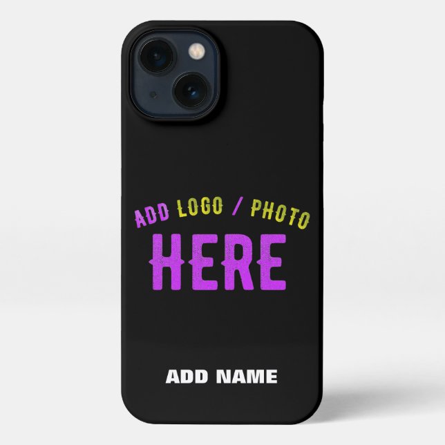 STYLISH MODERN CUSTOMIZABLE BLACK VERIFIED BRANDED iPhone CASE (Back)