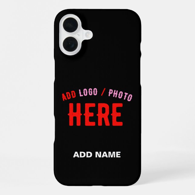 STYLISH MODERN CUSTOMIZABLE BLACK VERIFIED BRANDED iPhone CASE (Back)