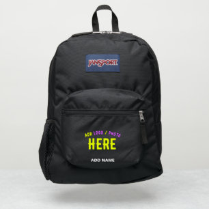 STYLISH MODERN CUSTOMIZABLE BLACK VERIFIED BRANDED JanSport BACKPACK