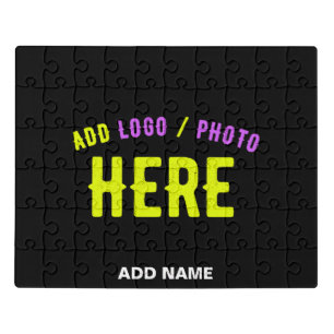 STYLISH MODERN CUSTOMIZABLE BLACK VERIFIED BRANDED JIGSAW PUZZLE