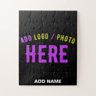 STYLISH MODERN CUSTOMIZABLE BLACK VERIFIED BRANDED JIGSAW PUZZLE