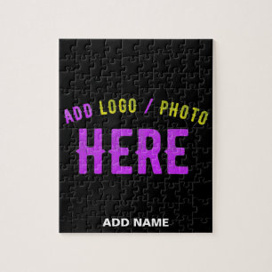 STYLISH MODERN CUSTOMIZABLE BLACK VERIFIED BRANDED JIGSAW PUZZLE