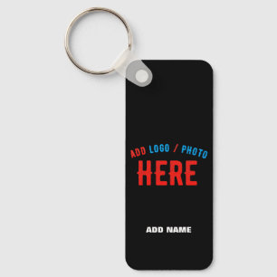 STYLISH MODERN CUSTOMIZABLE BLACK VERIFIED BRANDED KEYCHAIN