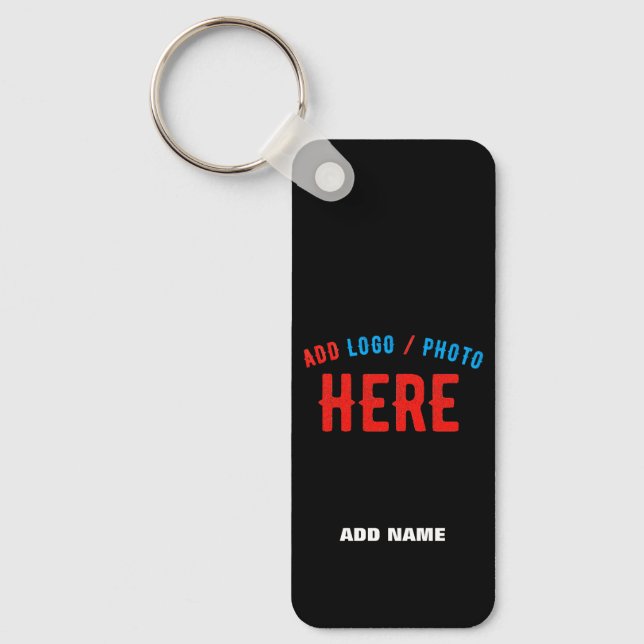 STYLISH MODERN CUSTOMIZABLE BLACK VERIFIED BRANDED KEYCHAIN (Front)