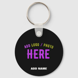 STYLISH MODERN CUSTOMIZABLE BLACK VERIFIED BRANDED KEYCHAIN