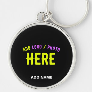 STYLISH MODERN CUSTOMIZABLE BLACK VERIFIED BRANDED KEYCHAIN