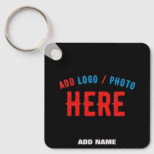 STYLISH MODERN CUSTOMIZABLE BLACK VERIFIED BRANDED KEYCHAIN