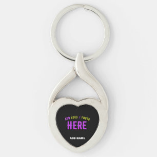STYLISH MODERN CUSTOMIZABLE BLACK VERIFIED BRANDED KEYCHAIN