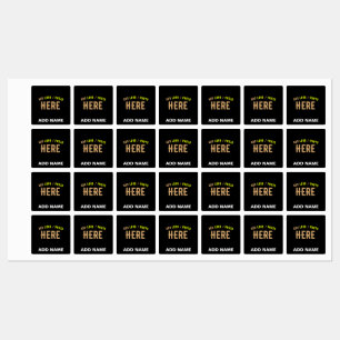 STYLISH MODERN CUSTOMIZABLE BLACK VERIFIED BRANDED KIDS' LABELS