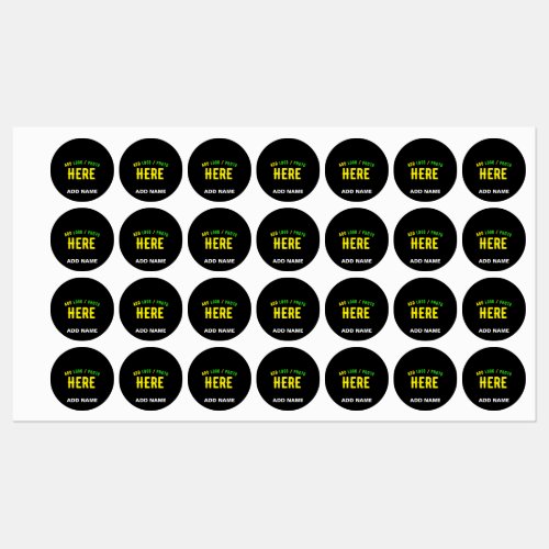 STYLISH MODERN CUSTOMIZABLE BLACK VERIFIED BRANDED KIDS LABELS