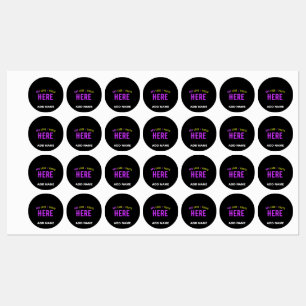 STYLISH MODERN CUSTOMIZABLE BLACK VERIFIED BRANDED KIDS' LABELS