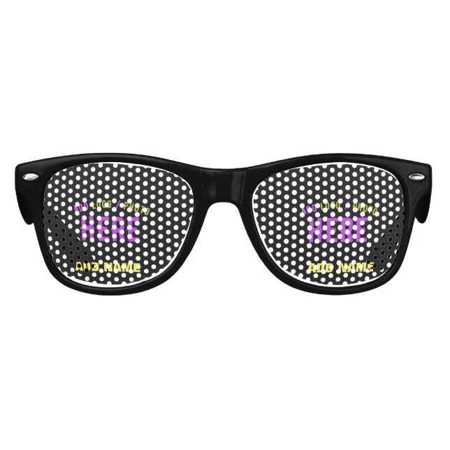 STYLISH MODERN CUSTOMIZABLE BLACK VERIFIED BRANDED KIDS SUNGLASSES (Front)