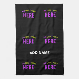 STYLISH MODERN CUSTOMIZABLE BLACK VERIFIED BRANDED KITCHEN TOWEL
