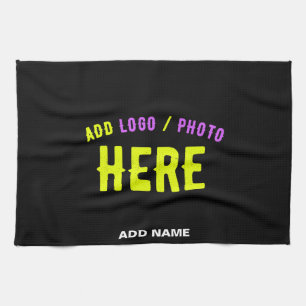 STYLISH MODERN CUSTOMIZABLE BLACK VERIFIED BRANDED KITCHEN TOWEL