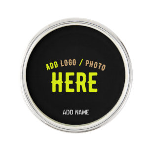 STYLISH MODERN CUSTOMIZABLE BLACK VERIFIED BRANDED LAPEL PIN