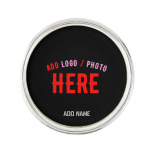 STYLISH MODERN CUSTOMIZABLE BLACK VERIFIED BRANDED LAPEL PIN