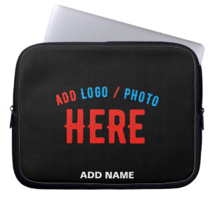 STYLISH MODERN CUSTOMIZABLE BLACK VERIFIED BRANDED LAPTOP SLEEVE