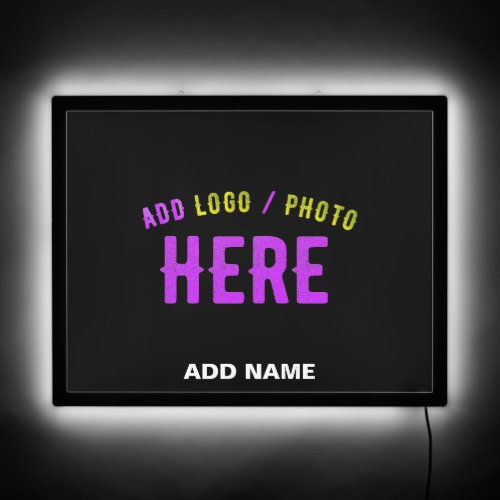 STYLISH MODERN CUSTOMIZABLE BLACK VERIFIED BRANDED LED SIGN