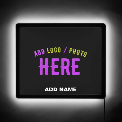 STYLISH MODERN CUSTOMIZABLE BLACK VERIFIED BRANDED LED SIGN