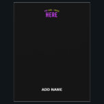 STYLISH MODERN CUSTOMIZABLE BLACK VERIFIED BRANDED LETTERHEAD<br><div class="desc">THIS IS A DESIGN FITTING FOR EVERYONE.YOU CAN CHANGE, RESIZE OR ADD LOGO, PHOTO, TEXT AND COLOURS THE WAY YOU LIKE.THANK YOU.</div>