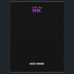 STYLISH MODERN CUSTOMIZABLE BLACK VERIFIED BRANDED LETTERHEAD<br><div class="desc">THIS IS A DESIGN FITTING FOR EVERYONE.YOU CAN CHANGE, RESIZE OR ADD LOGO, PHOTO, TEXT AND COLOURS THE WAY YOU LIKE.THANK YOU.</div>