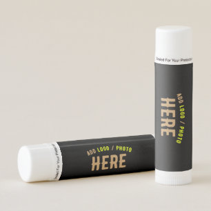 STYLISH MODERN CUSTOMIZABLE BLACK VERIFIED BRANDED LIP BALM