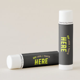 STYLISH MODERN CUSTOMIZABLE BLACK VERIFIED BRANDED LIP BALM