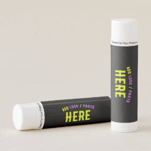 STYLISH MODERN CUSTOMIZABLE BLACK VERIFIED BRANDED LIP BALM