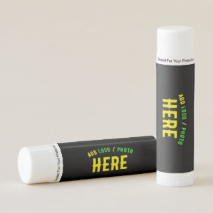 STYLISH MODERN CUSTOMIZABLE BLACK VERIFIED BRANDED LIP BALM
