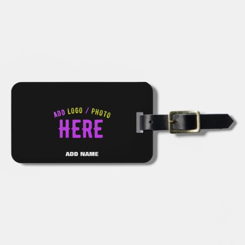 STYLISH MODERN CUSTOMIZABLE BLACK VERIFIED BRANDED LUGGAGE TAG