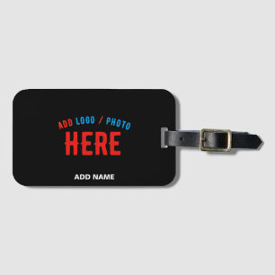 STYLISH MODERN CUSTOMIZABLE BLACK VERIFIED BRANDED LUGGAGE TAG