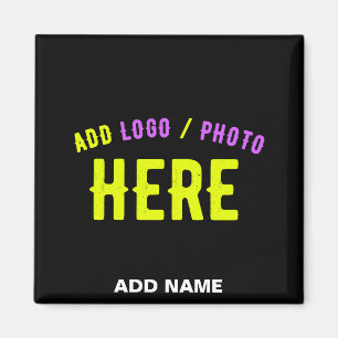 STYLISH MODERN CUSTOMIZABLE BLACK VERIFIED BRANDED MAGNET