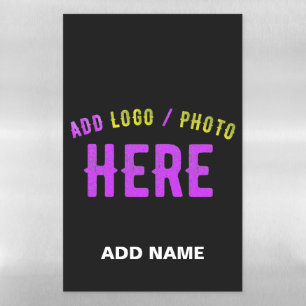 STYLISH MODERN CUSTOMIZABLE BLACK VERIFIED BRANDED MAGNETIC DRY ERASE SHEET