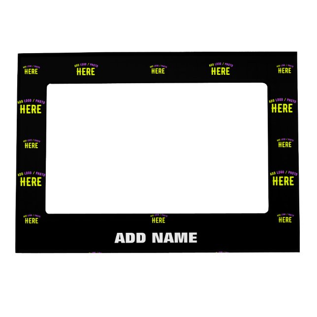 STYLISH MODERN CUSTOMIZABLE BLACK VERIFIED BRANDED MAGNETIC FRAME (Front)