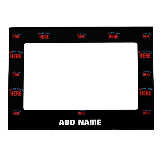 STYLISH MODERN CUSTOMIZABLE BLACK VERIFIED BRANDED MAGNETIC FRAME (Front)