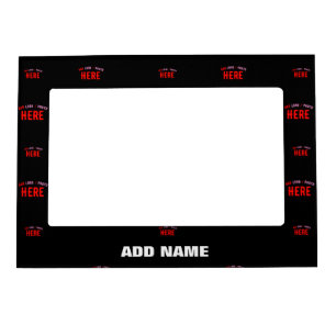STYLISH MODERN CUSTOMIZABLE BLACK VERIFIED BRANDED MAGNETIC FRAME