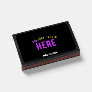 STYLISH MODERN CUSTOMIZABLE BLACK VERIFIED BRANDED MATCHBOXES