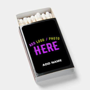 STYLISH MODERN CUSTOMIZABLE BLACK VERIFIED BRANDED MATCHBOXES