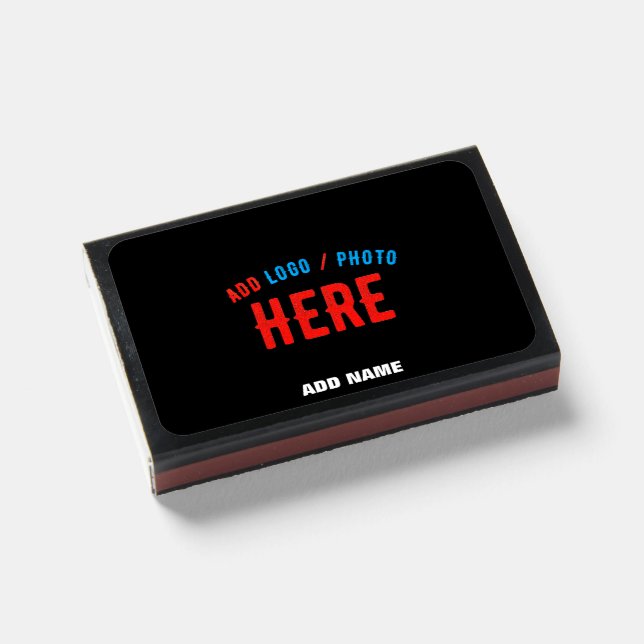 STYLISH MODERN CUSTOMIZABLE BLACK VERIFIED BRANDED MATCHBOXES (Front Closed)