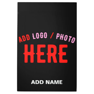 STYLISH MODERN CUSTOMIZABLE BLACK VERIFIED BRANDED METAL PRINT