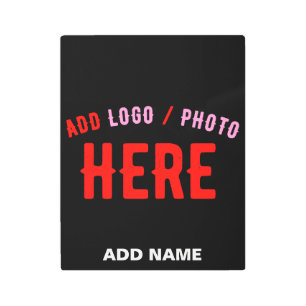 STYLISH MODERN CUSTOMIZABLE BLACK VERIFIED BRANDED METAL PRINT