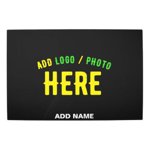 STYLISH MODERN CUSTOMIZABLE BLACK VERIFIED BRANDED METAL PRINT