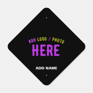 STYLISH MODERN CUSTOMIZABLE BLACK VERIFIED BRANDED METAL SIGN