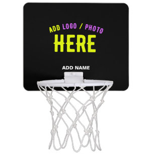 STYLISH MODERN CUSTOMIZABLE BLACK VERIFIED BRANDED MINI BASKETBALL HOOP