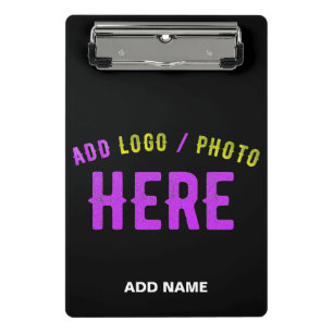 STYLISH MODERN CUSTOMIZABLE BLACK VERIFIED BRANDED MINI CLIPBOARD