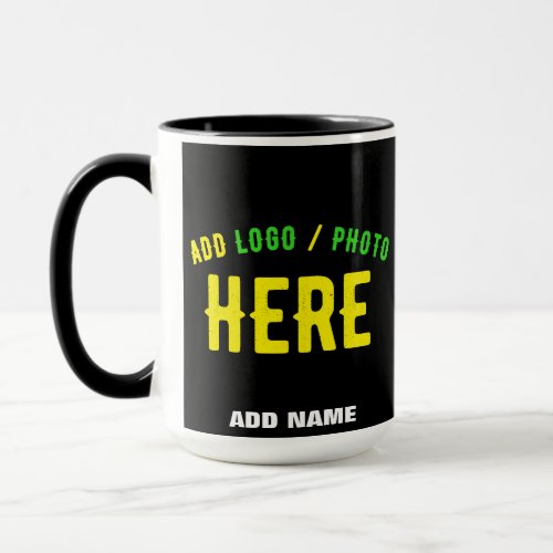 STYLISH MODERN CUSTOMIZABLE BLACK VERIFIED BRANDED MUG